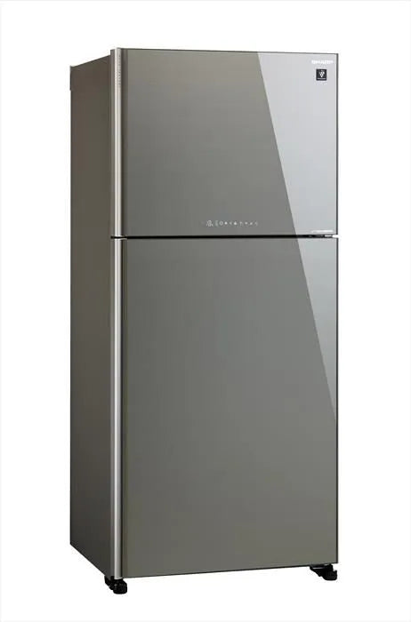 SHARP frigorifero, 2 porte SJXG690GSL classe di efficienza energetica F 613lt-In vetro finitura argento brillante