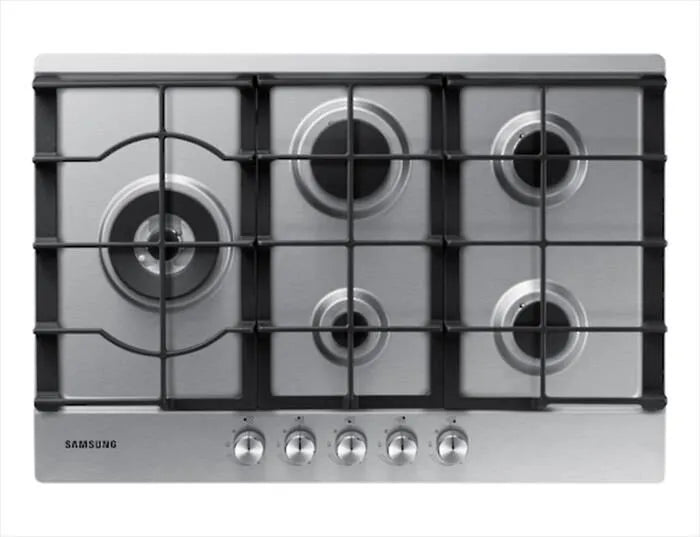 SAMSUNG piano cottura a gas, modello NA75J3030AS 5 fuochi 75cm-Acciaio