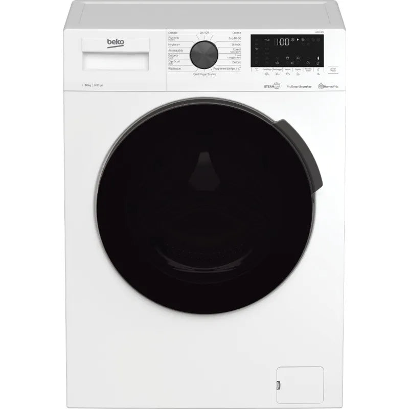 Beko lavatrice, UWR104A6I - 10kg a a carica frontale installazione libera 1400giri Vapore classe di efficienza energetica A