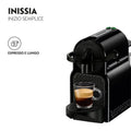 DE'LONGHI Nespresso, Inissia finitura nera +Aeroccino