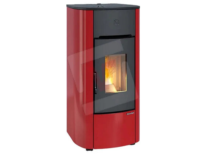 stufa a pellet, Mariella Bordeaux 8kW Acciaio e Ghisa Programmabile, Extraflame