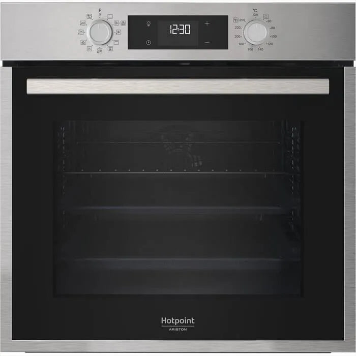 Hotpoint forno, incasso elettrico HAO 458H X classe di efficienza energetica A+-finitura nera,Stainless steel