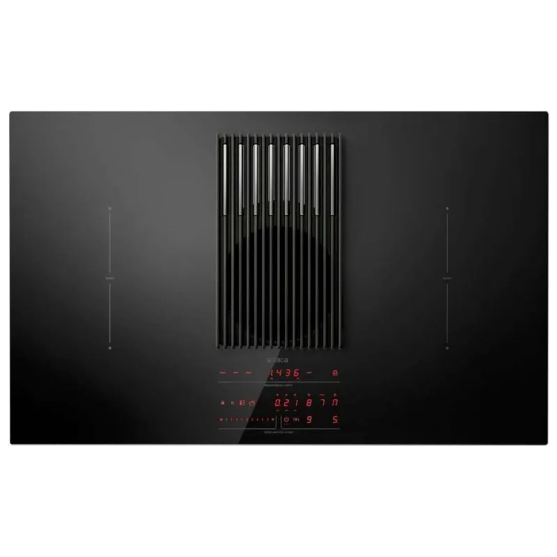 Elica modello PRF0147744A, Piano a Induzione Vetro finitura nera Cappa e Bilancia Integrata 83cm Aspirante, Nikolatesla Libra BL