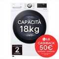 LG asciugatrice, RH18U8AVCW 18Kg Classe D, colore bianco