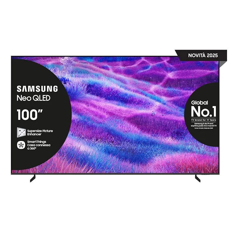 SAMSUNG modello QE100QN80FUXZT, TV Mini Led 100'' Carbon finitura argento