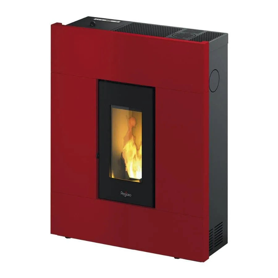 stufa a pellet, 8 KW per corridoio, colore antracite, Planeta Huerto