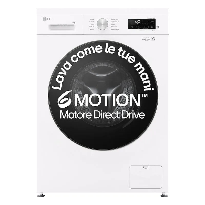LG lavatrice, F4NX1009NWB SERIE X1 9 Kg Essence finitura bianca
