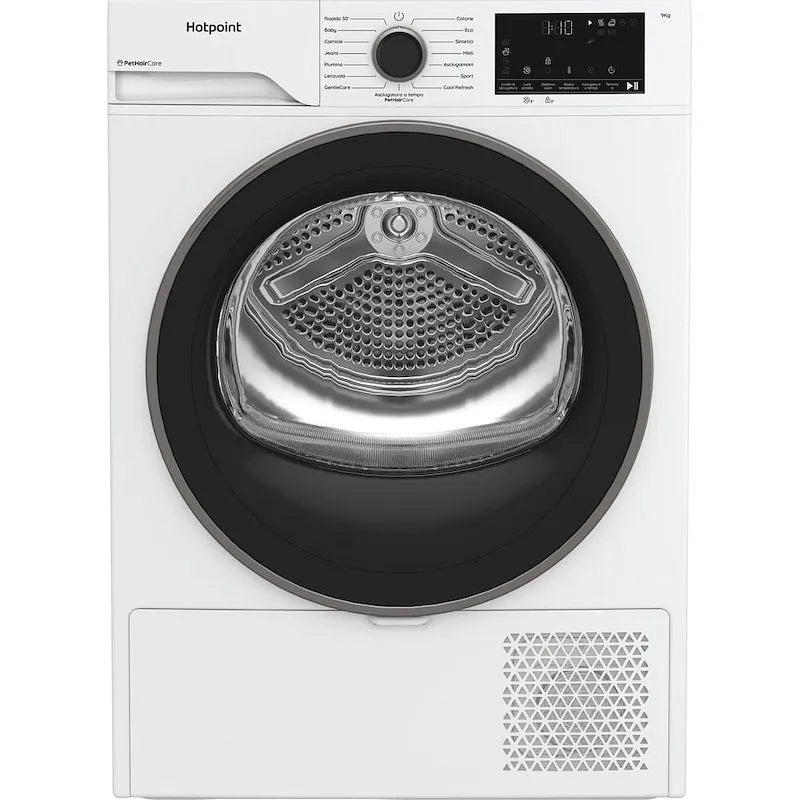 Hotpoint asciugatrice, 9kg Hpt 93d Bs It finitura bianca