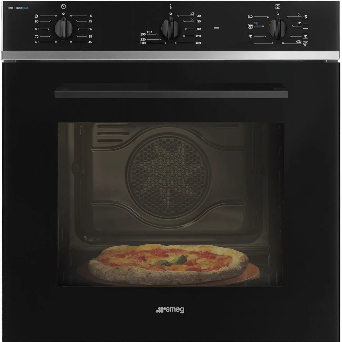 Smeg forno elettrico, SF64M3S1PZB per installazione a incasso 65L Termoventilato finitura nera classe di efficienza energetica A