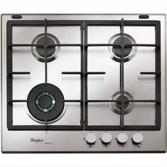 WHIRLPOOL piano cottura a gas, IXELIUM GMR 6422/IXL modello 59cm-Stainless steel