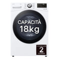 LG asciugatrice, modello RH18U8AVCW 18kg Pompa di Calore DUAL Inverter A+++ Wi-Fi