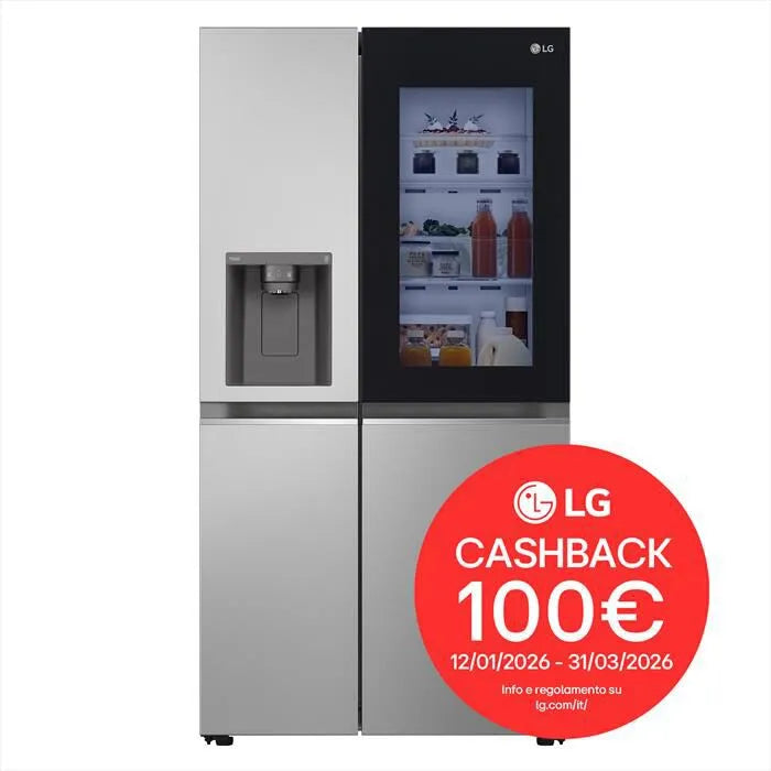 LG frigorifero, side by side GSGV80PYLD Classe D 635L, colore argento