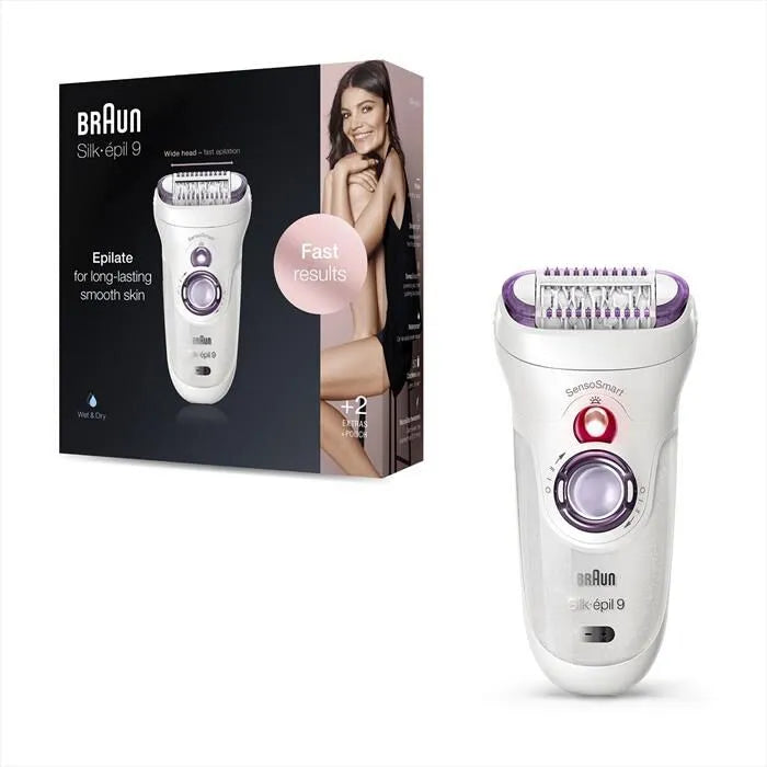 Braun, Silk, épil 9 9, 700, colore bianco / viola