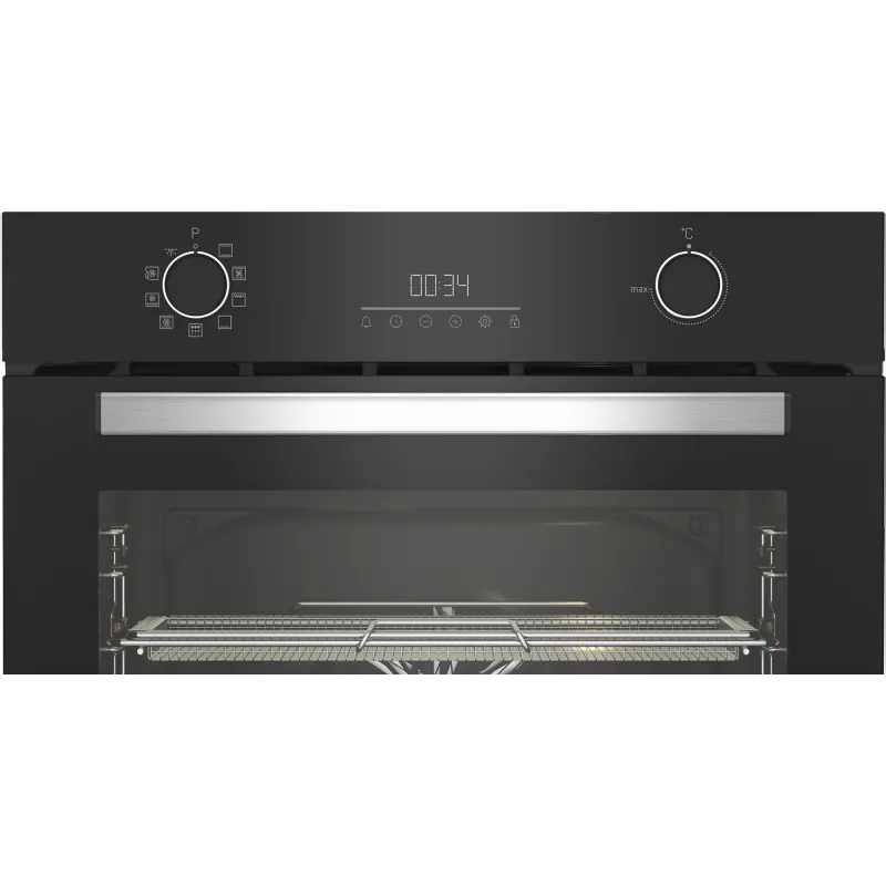 Beko forno elettrico, BBIMA13302BMPE - Beyond Multifuzione Pirolitico AirFry 72L finitura nera Inox 9 Funzioni