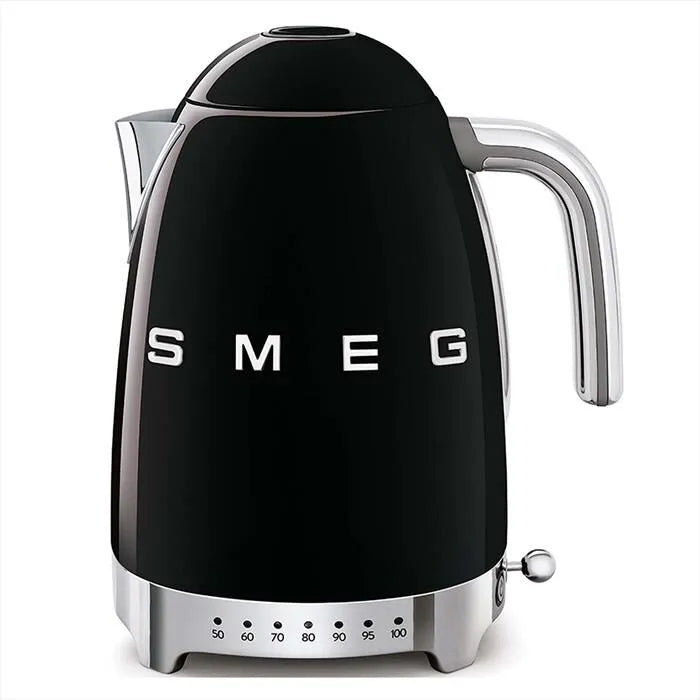 Smeg bollitore elettrico, a più Temperature 50's Style &ndash; KLF04BLEU, colore nero