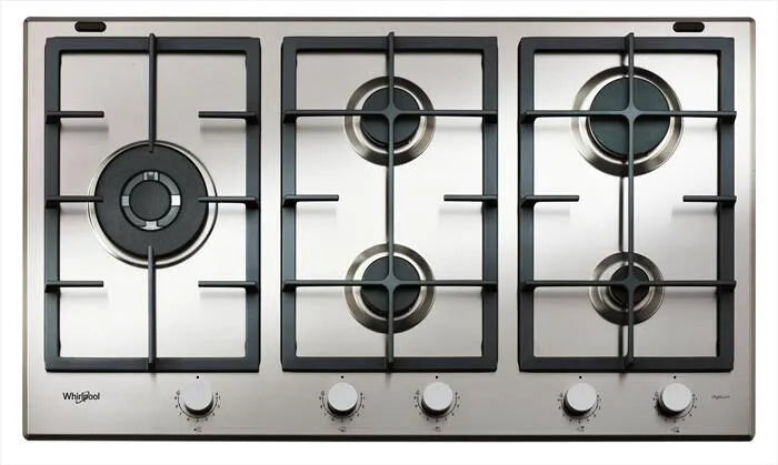 Whirlpool piano cottura a gas Ixelium GMAL 9522/IXL, acciaio inox
