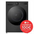 LG lavatrice, AI DD F4X7013TBB 13 Kg classe di efficienza energetica A-Matte finitura nera
