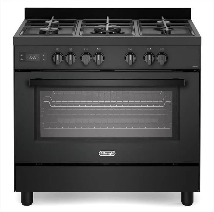 De Longhi, Cucina a gas PRO 96 MAA ED Classe A, colore nero