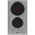 Beko piano cottura, HDCE 32201 X / HDCE32201X - per installazione a incasso Domino Elettrico - 30 cm 2 Piastre Acciaio