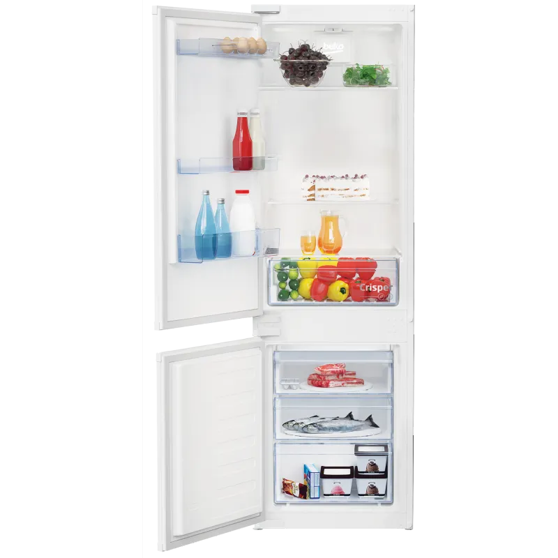 Beko frigorifero, BCSA285K4SFN LH - per installazione a incasso Apertura a Sinistra Combinato Statico Ventilato h 177.5cm