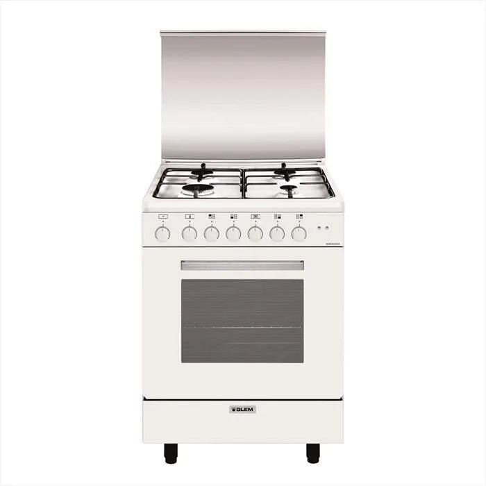 Glem Gas, Cucina a gas A654MX6 Classe A, colore bianco