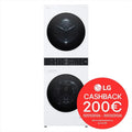 LG lavasciuga, WASHTOWER WT1210WWF 12/10 Kg Classe A, colore bianco