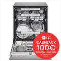 LG lavastoviglie, QUADWASH DB475TXS classe di efficienza energetica A 14coperti-Acciaio